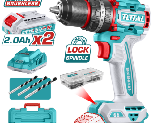 Taladro de Impacto (Percutor) a Batería 20V 66Nm Compacto TOTAL TIDLI20668 Taladro de Impacto (Percutor) a Batería 20V 66Nm Compacto TOTAL TIDLI20668