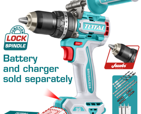 Taladro Percutor Inalámbrico 20V TOTAL TIDLI209685 Brushless Profesional