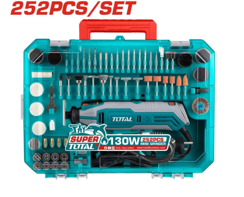 mini rectificador TOTAL 130W 252 piezas