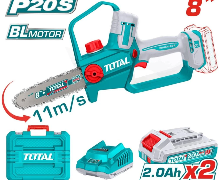 sierra podadora inalámbrica 20V TOTAL